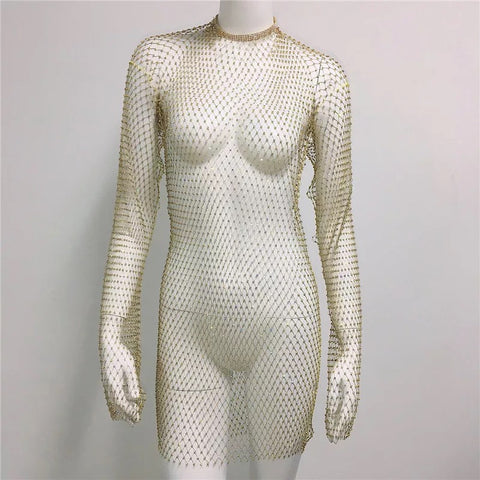 Mesh Diamond Dress