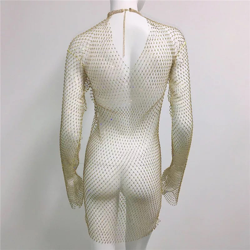 Mesh Diamond Dress