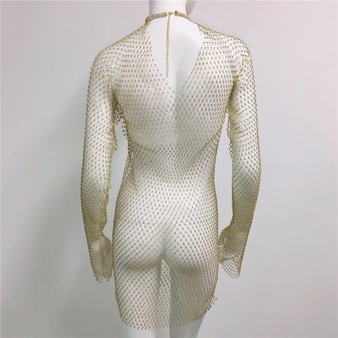 Mesh Diamond Dress
