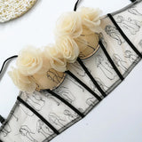 Floral Drama Bustier